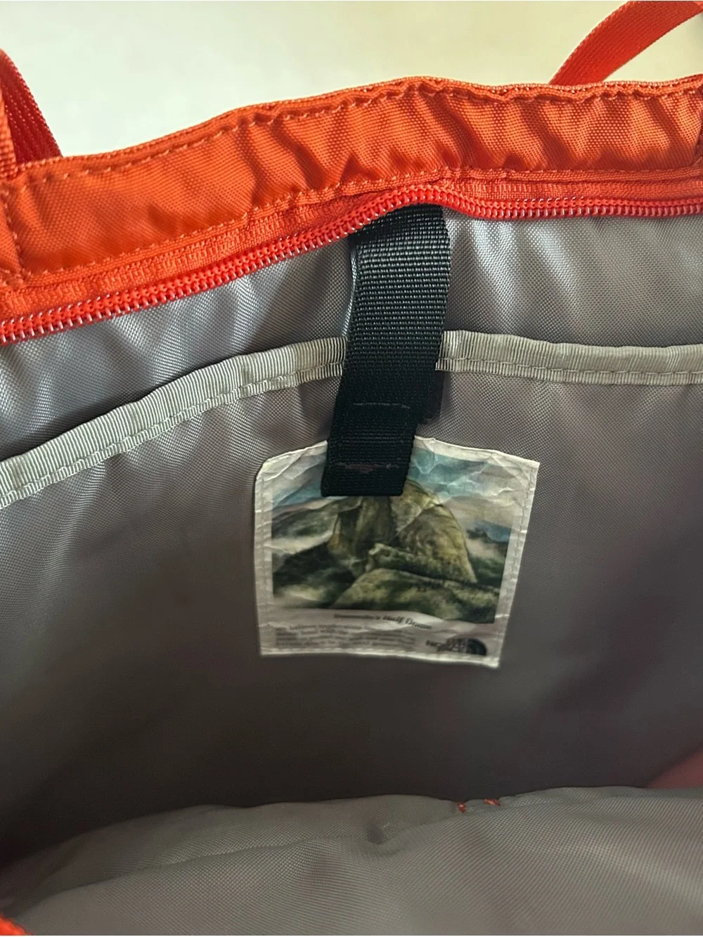 The North Face Burnt Orange Canvas Backpack Tote